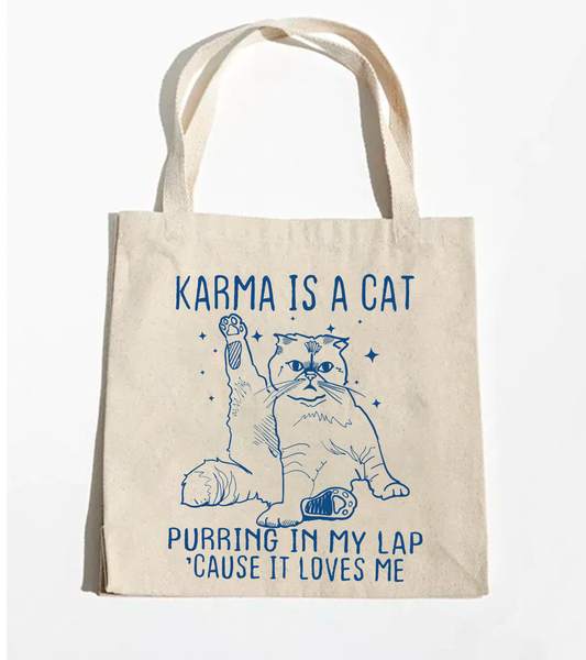 Bolsa Ecobag Karma Is A Cat Taylor Swift