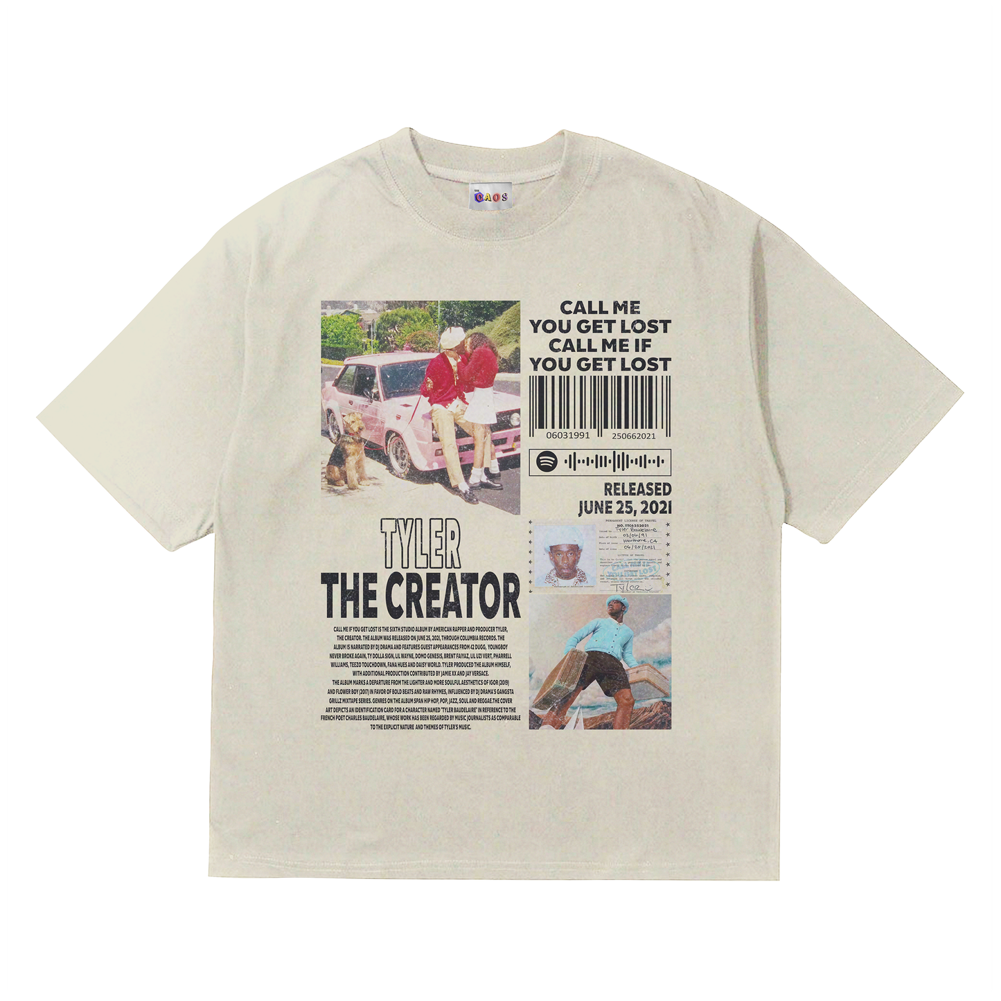 Camiseta Tyler The Creator Rapper