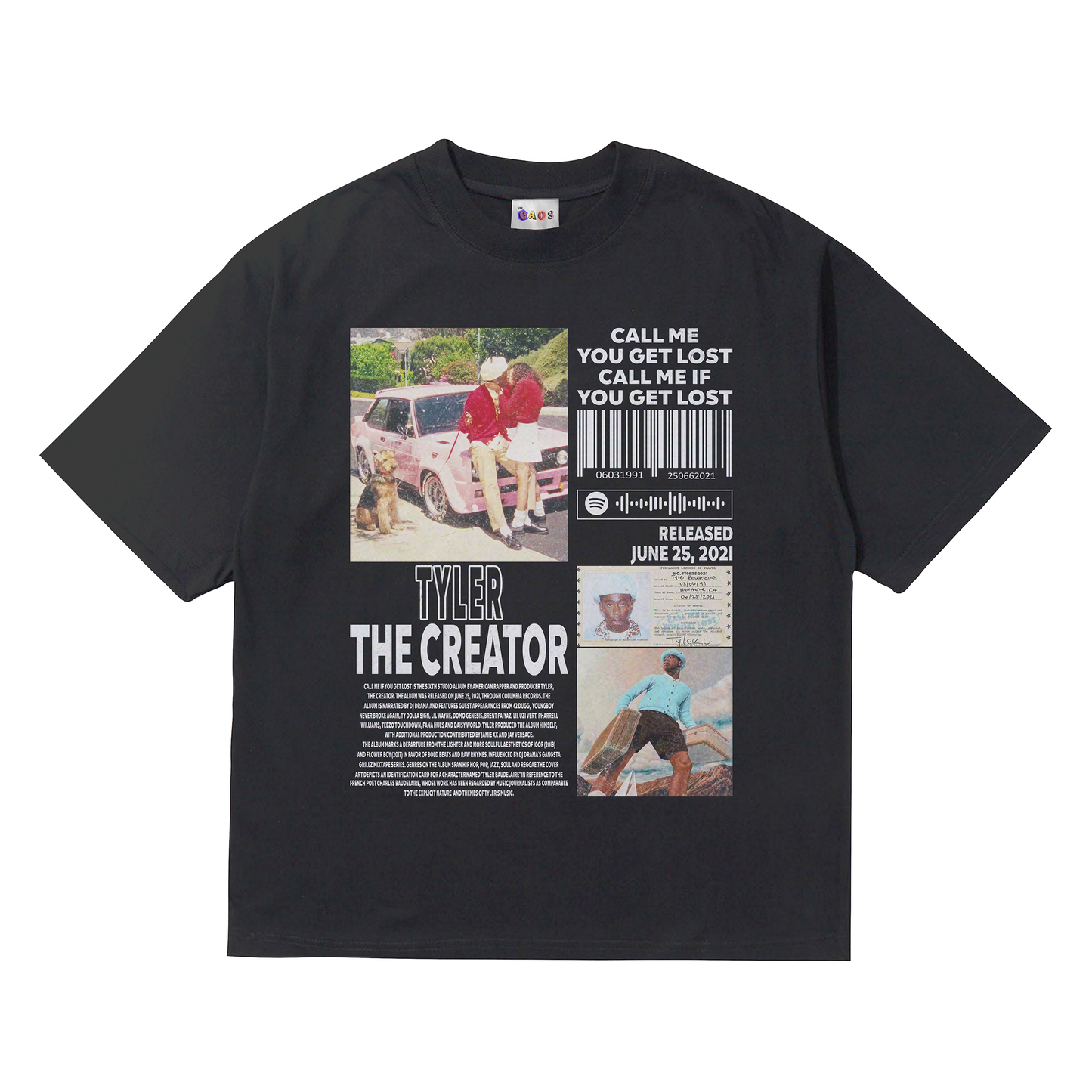 Camiseta Tyler The Creator Rapper