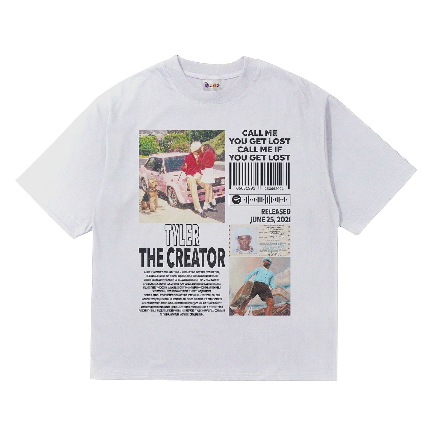 Camiseta Tyler The Creator Rapper