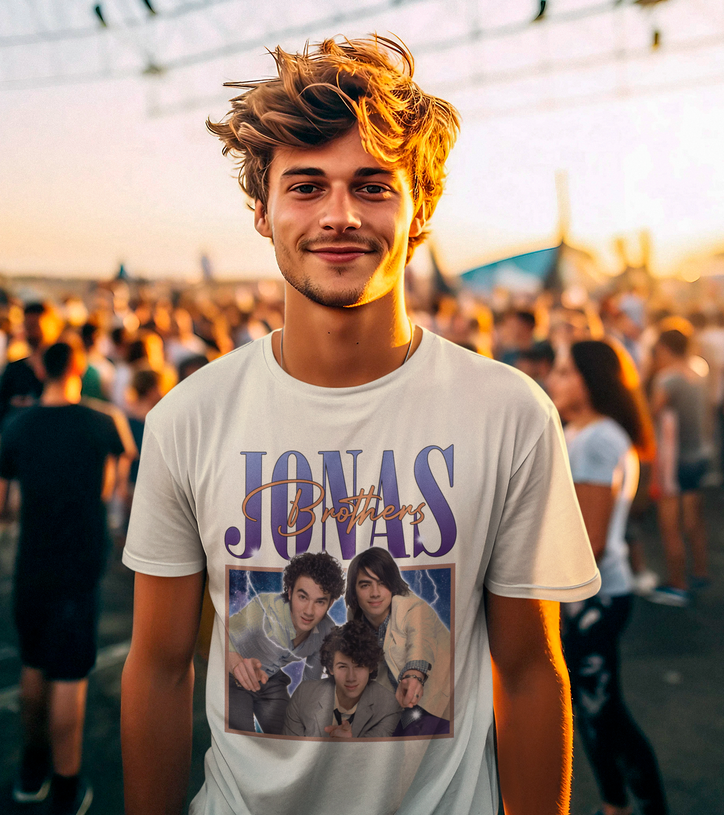 Camiseta Básica Jonas Brothers 90's