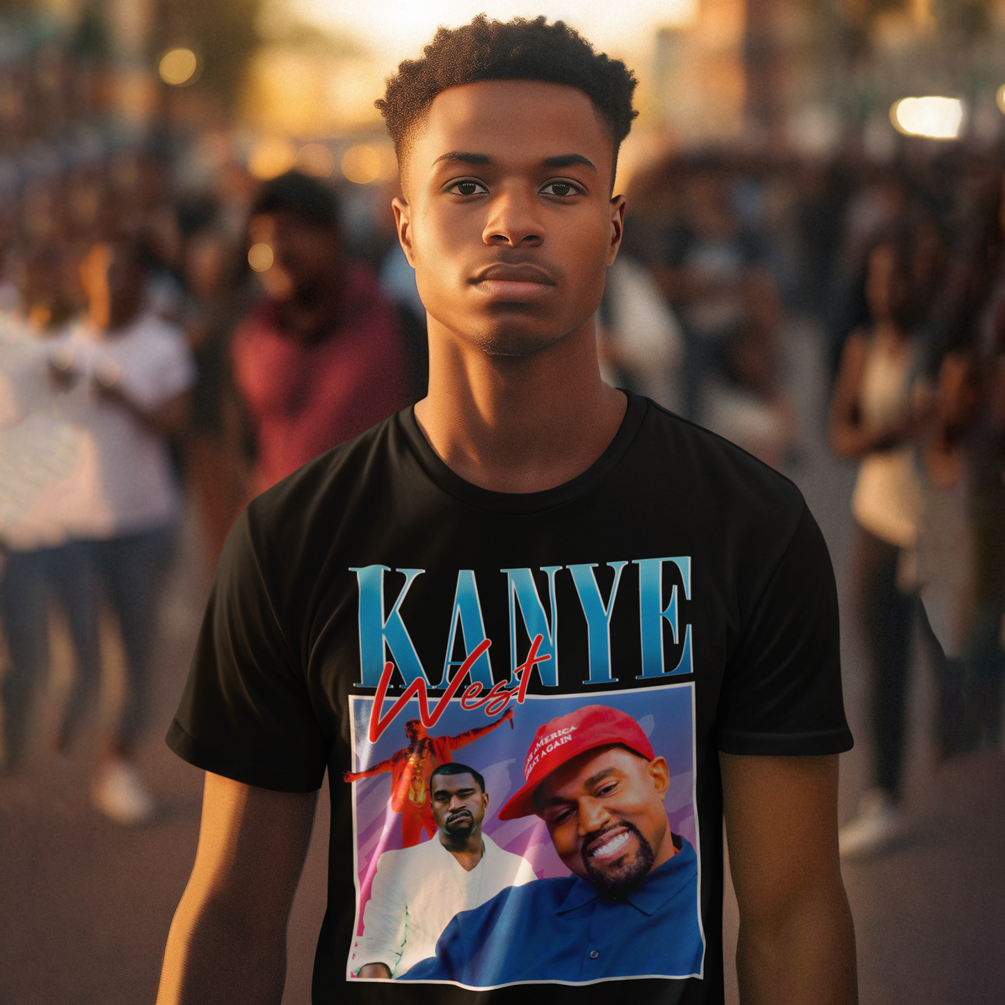 Camiseta Kanye Rapper 90'